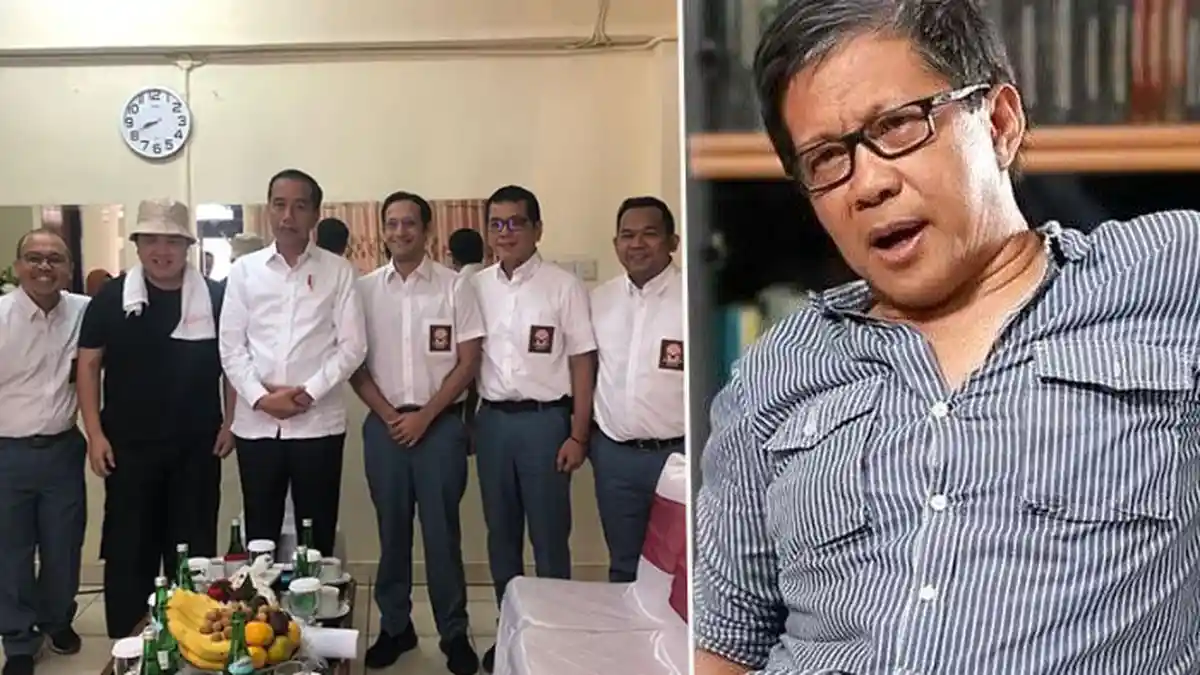 Komentari Pentas Drama Para Menteri di Depan Jokowi, Rocky Gerung: Opera Van Norak