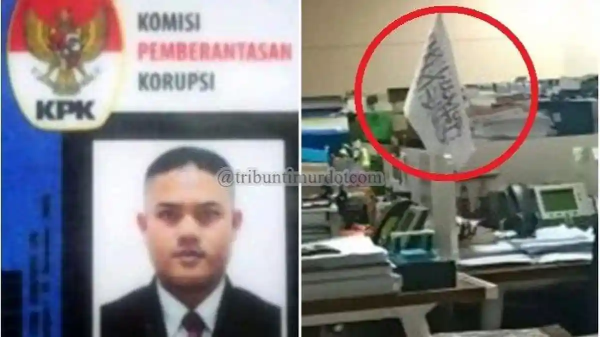BUKAN Bendera HTI, Mantan Pegawai KPK Luruskan Polemik Foto Bendera di Meja Kerja