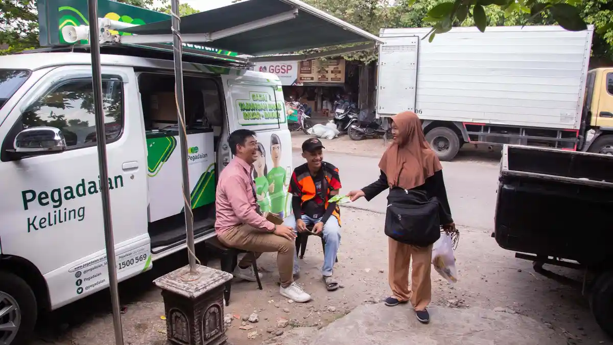 Tumbuh Ekonomi dengan Literasi, Unit Pegadaian Keliling Hadir Melayani