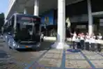 Uji Coba Penggunaan Bus Listrik di Lingkungan TNI