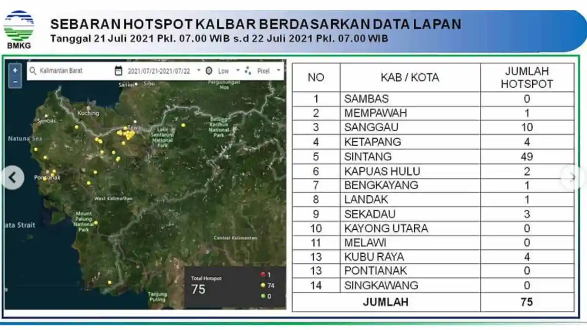 BMKG Ungkap Penyebab Cuaca Panas di Kalbar, Waspadai Kebakaran Hutan dan Lahan