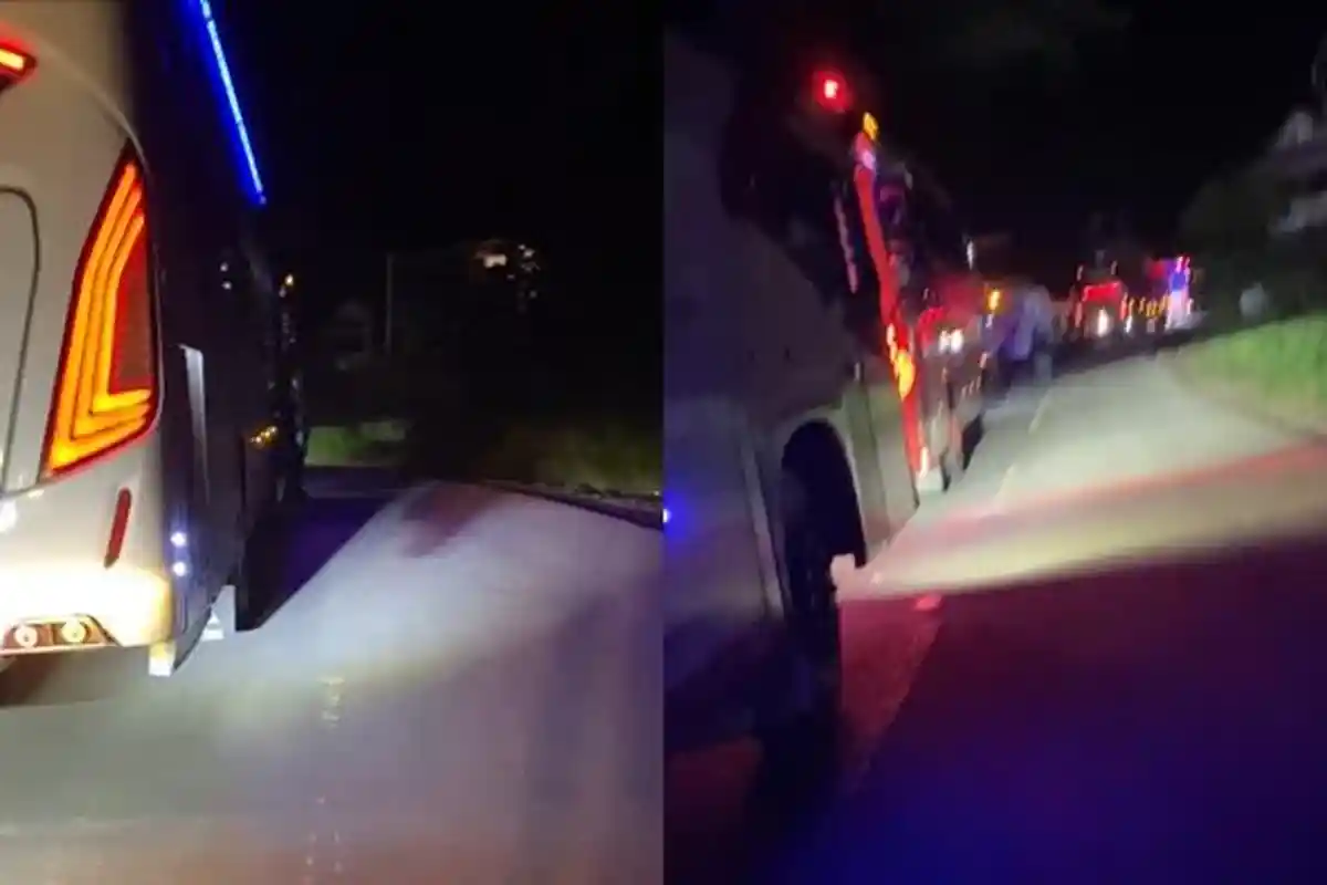 Bus Penumpang Nyaris Terjun ke Jurang Akibat Sebabkan Macet Panjang Toraja-Enrekang