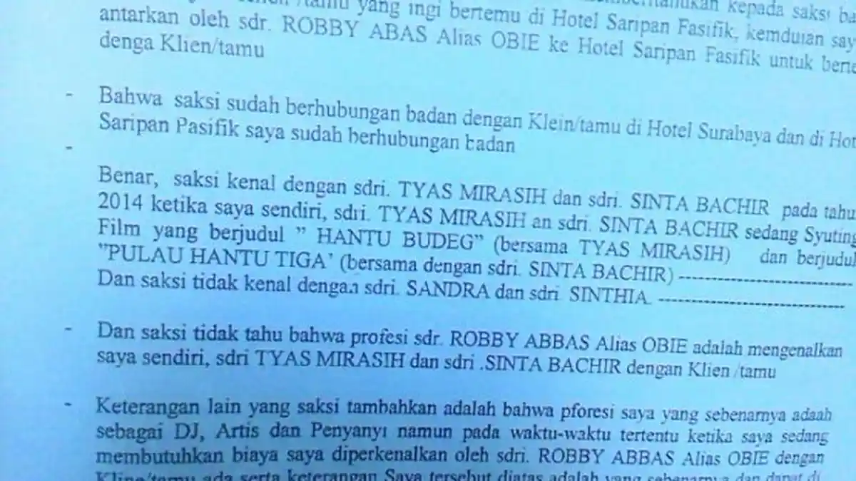 Amel Alvi, Tyas Mirasih, dan Shinta Bachir Bakal Dihadirkan di Sidang Mucikari RA