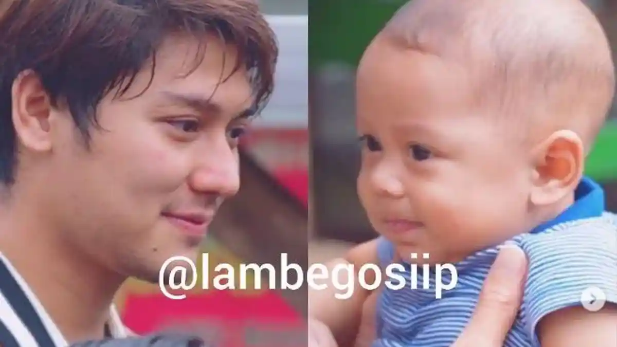Momen Suami Lesti Kejora dan Abang L Saling Bertatapan Hingga Tersenyum: Pengen Cubit Papanya