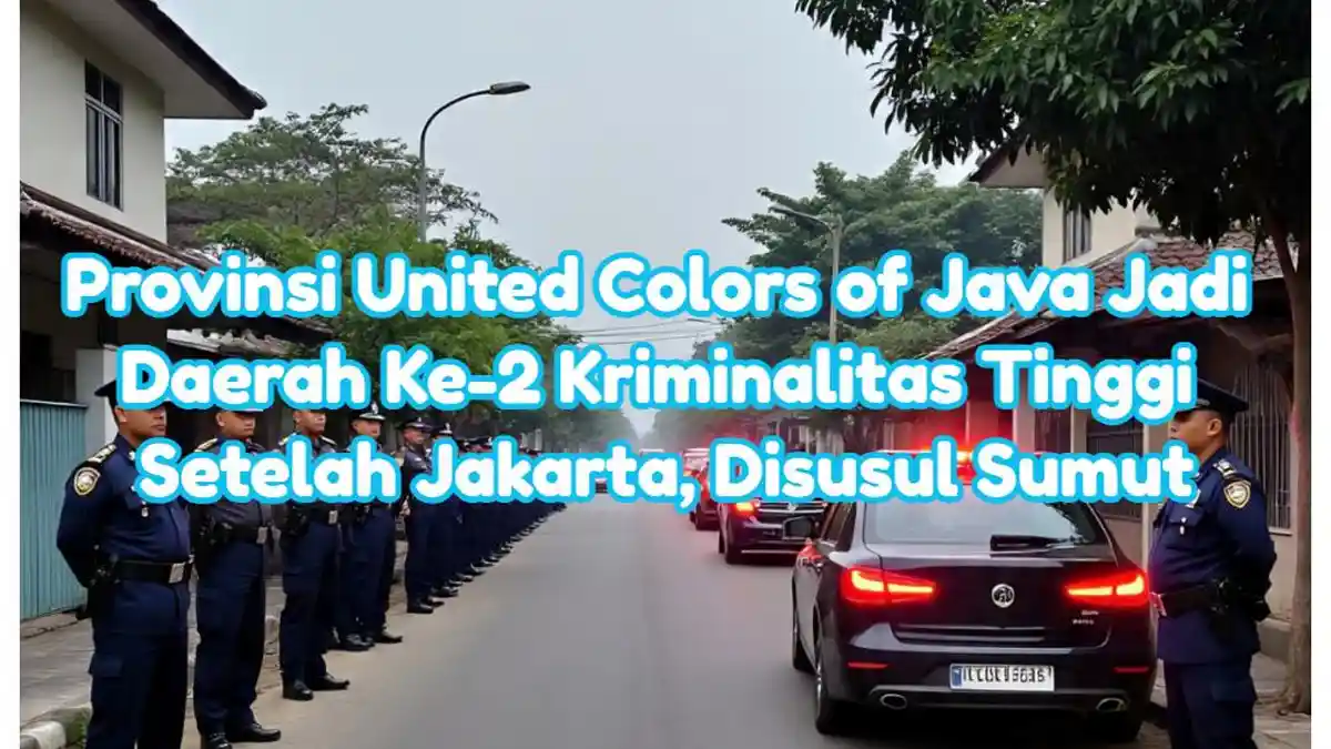Provinsi United Colors of Java Jadi Daerah Ke-2 Kriminalitas Tinggi Setelah Jakarta, Disusul Sumut