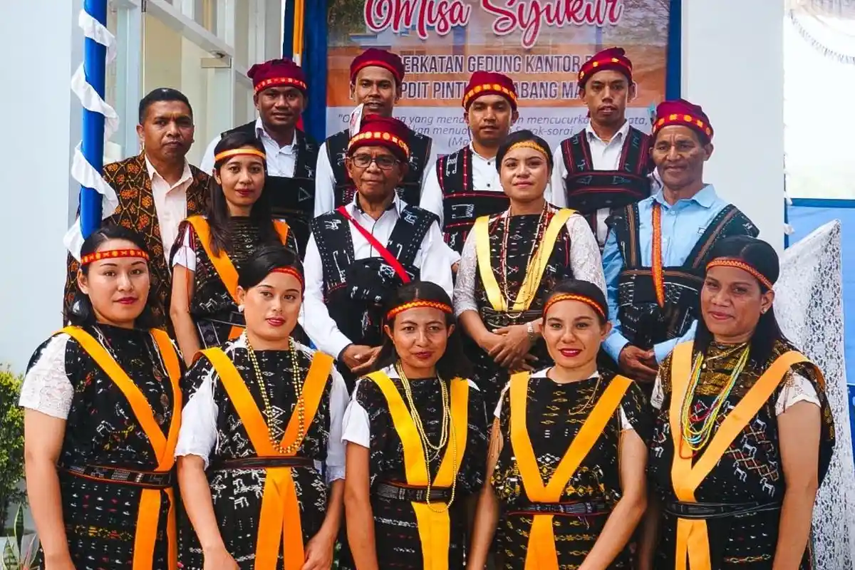 Kantor KSP Kopdit Pintu Air Mataloko Ngada Diberkati, Simak Pesan Ketua Pengurus, Yakobus Jano