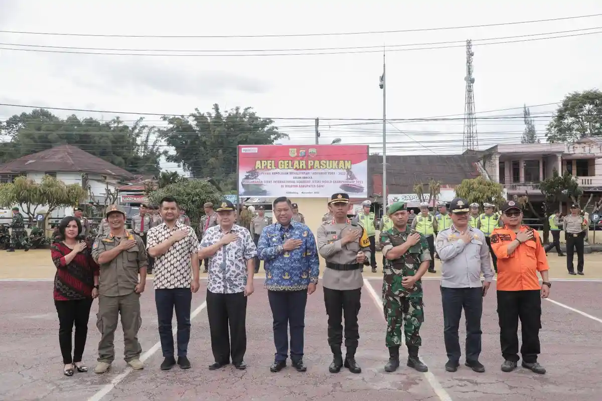 522 Personel TNI-Polri Amankan Aquabike di Tao Silalahi, Bupati Dairi: Berikan Rasa Aman dan Nyaman