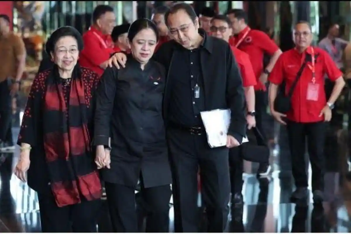 Pelukan Hangat Prananda dan Puan Maharani di Acara Bimtek Fraksi PDIP Se-Indonesia, Said: Harmonis