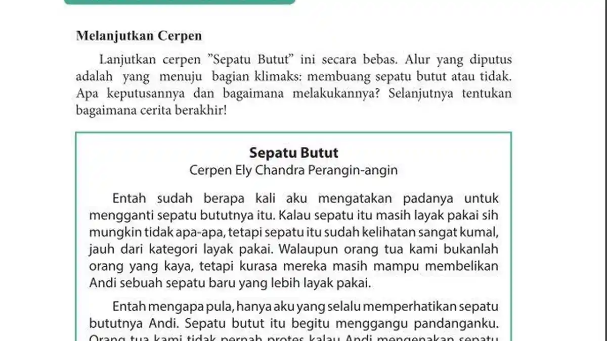 Kunci Jawaban Bahasa Indonesia Kelas 9 Halaman 84: Melanjutkan Cerpen ...