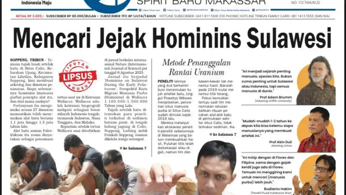 Mencari Jejak Hominins Sulawesi