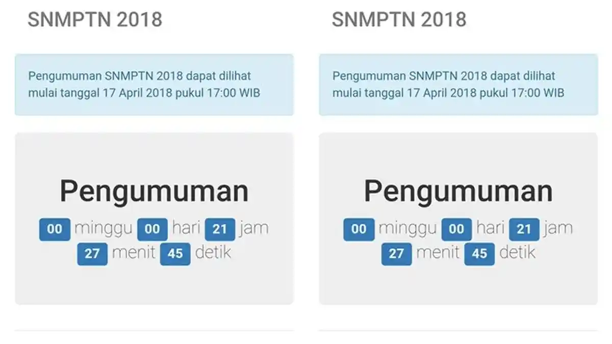 Pengumuman SNMPTN 2018, Hari ini Pukul 17.00 WIB, Klik di Sini dan Cek Daftar Peringkat Kampus