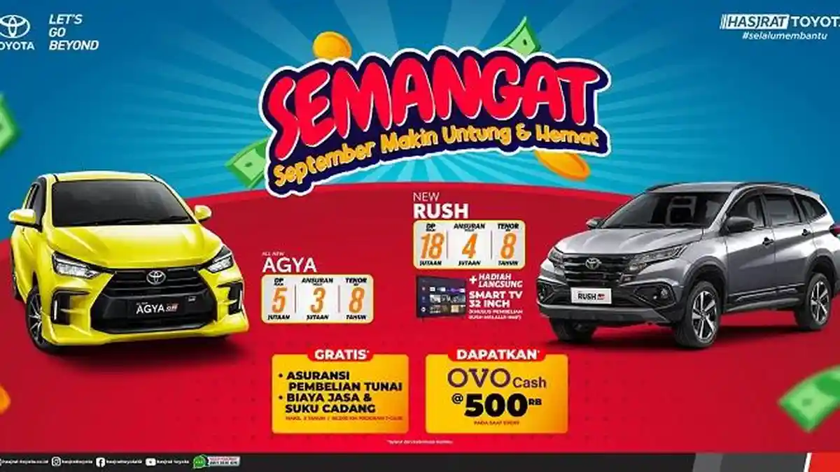 Hasjrat Toyota menghadirkan program ’SEMANGAT’, yang Membuat Kalian Semakin Untung dan Hemat