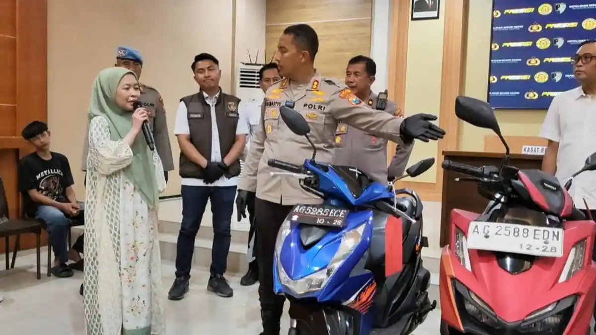 Evi Senang Motornya Kembali, Polres Kediri Bongkar 5 Kasus Curanmor