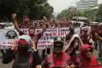 Unjuk Rasa Laskar Dewaruci Ajukan Gugatan UU Pilkada