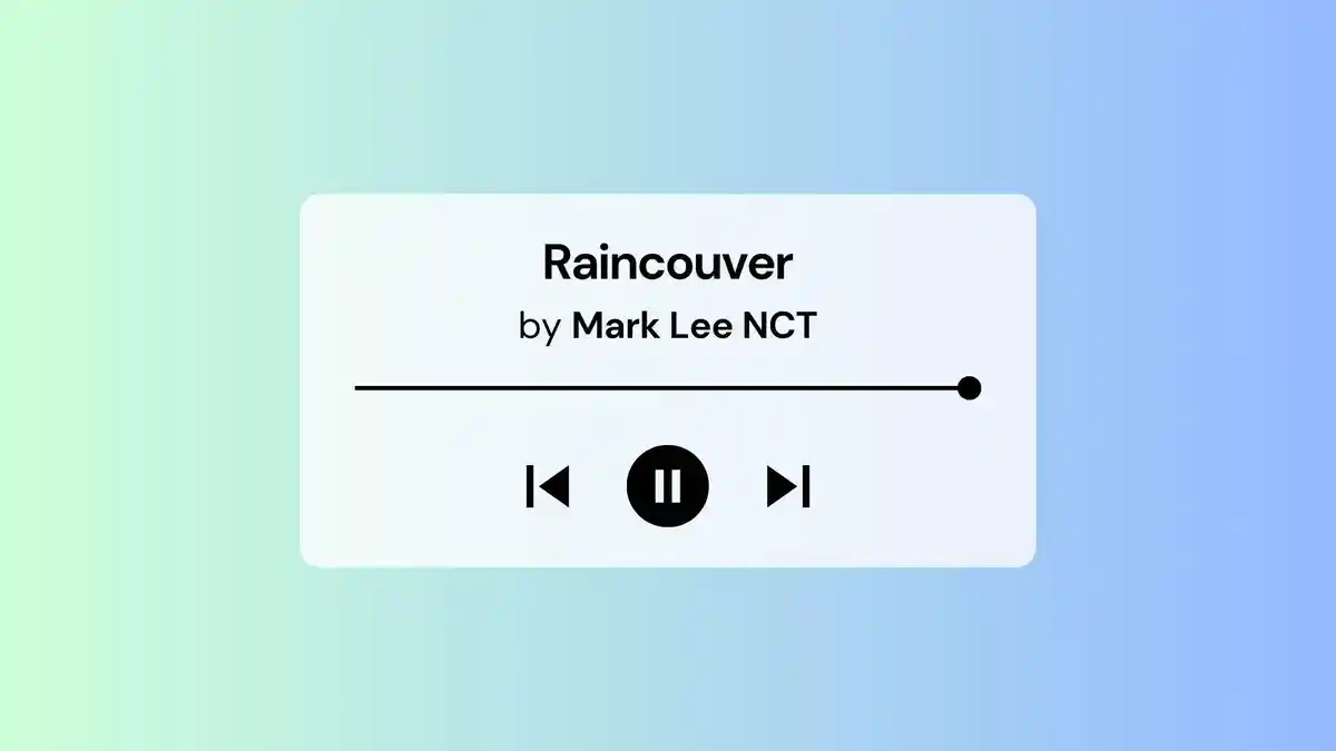 Lirik Lagu Raincouver Mark NCT dengan Terjemahan Bahasa Indonesia
