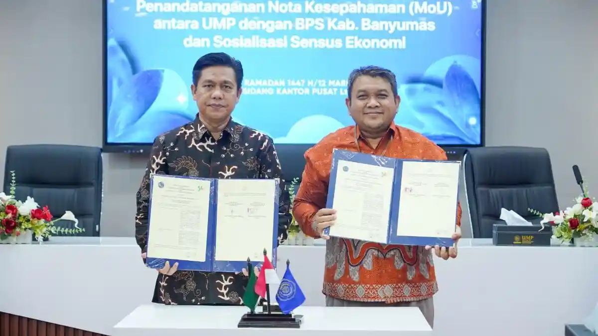 Sukseskan Sensus Ekonomi 2026, UMP - BPS Banyumas Kerja Sama Riset