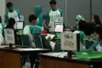 Suasana Quick Count Kompas Caleg 2014