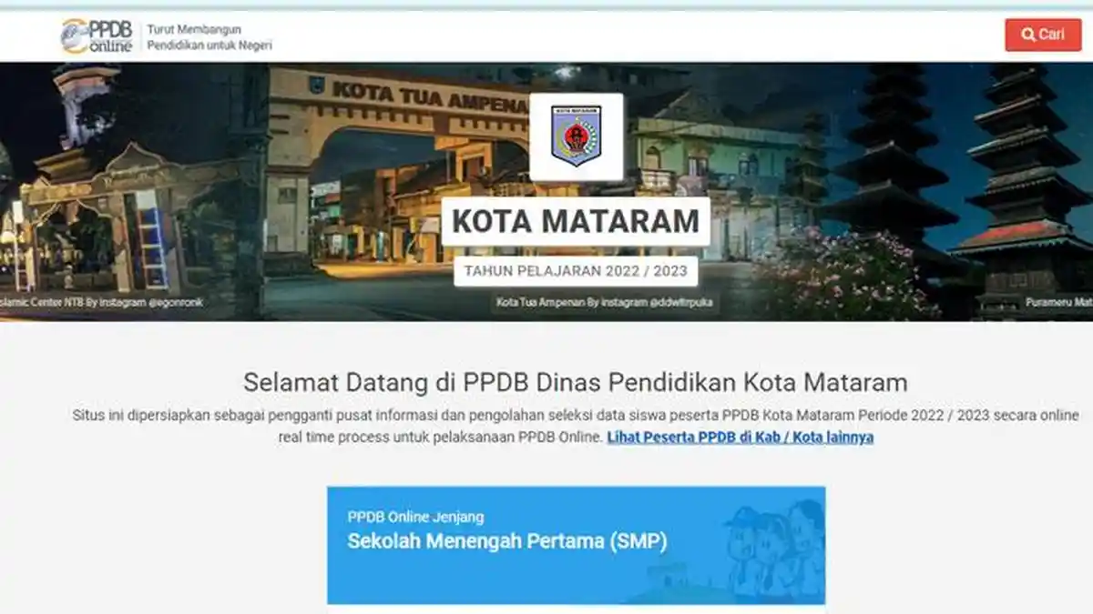 Login mataram.siap-ppdb.com, Cara Cek Pengumuman Hasil Seleksi PPDB Kota Mataram 2022 Jenjang SMP