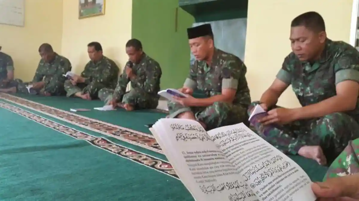 Prajurit TNI Kodim 0116 Nagan Raya Gelar Doa Bersama