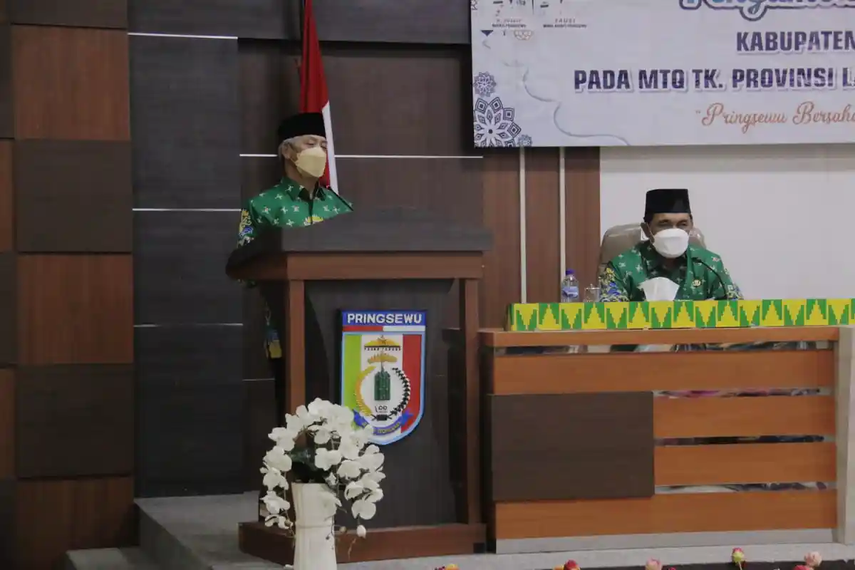 Pringsewu Peringkat 3 MTQ Provinsi Lampung 2021, Sujadi: Terima Kasih