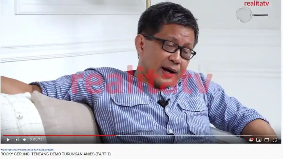 Tanggapi Tuntutan pada Anies, Rocky Gerung: Kalau Anies Turun karena Dendam, Orang Tetap Ingat Ahok