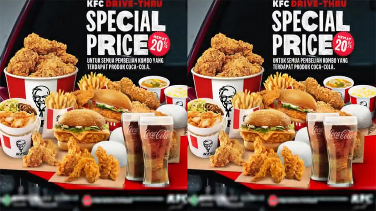 PROMO KFC 9 Desember 2021, KFC Drive Thru Harga Spesial Hemat 20 Persen & Kombo Superstar 93 Ribuan