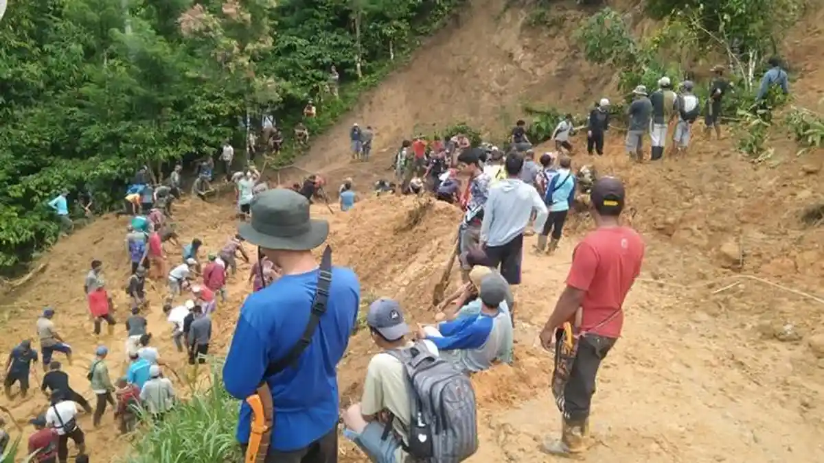 Desa Tanjung Harapan OKU Selatan Terancam Terisolir, Longsor Tutup Satu-satunya Akses Jalan ke Desa