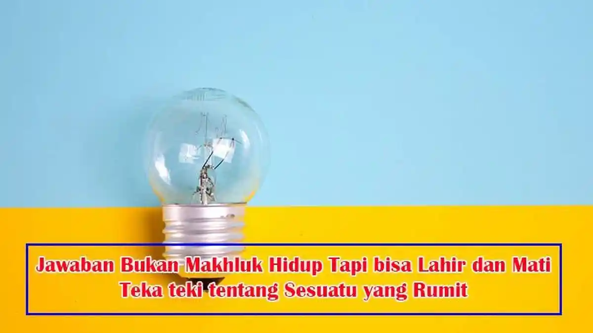 Jawaban Bukan Makhluk Hidup tapi Bisa Lahir dan Mati , Teka teki tentang Sesuatu yang Rumit