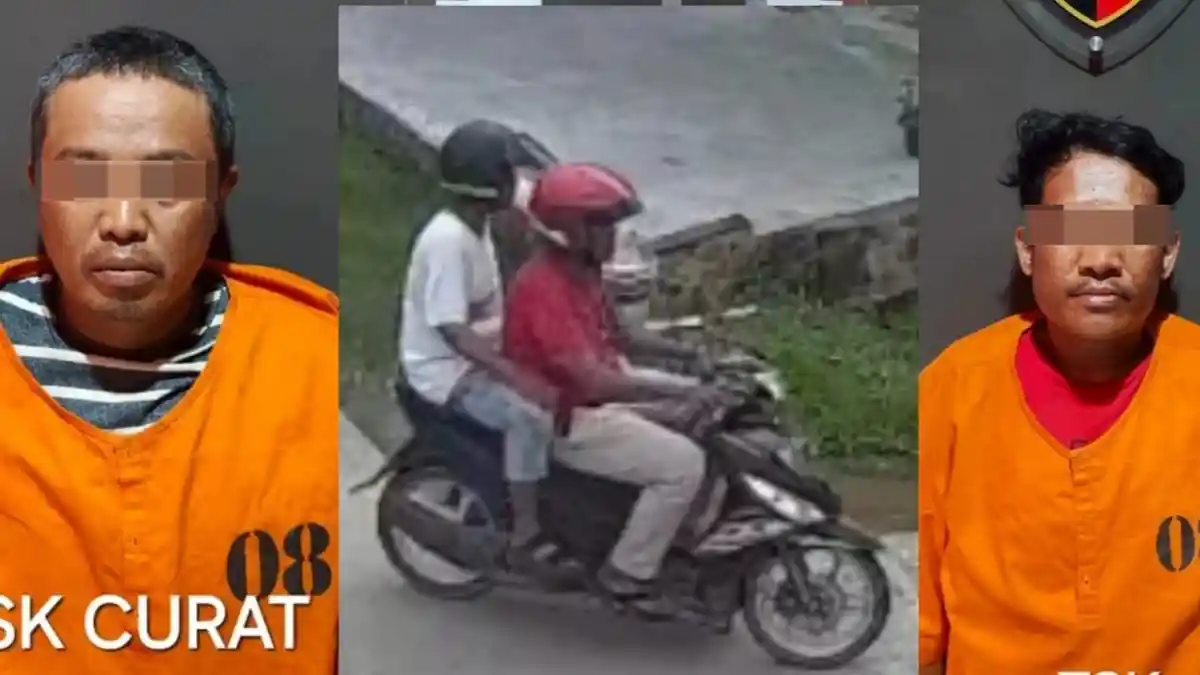 Polsek Sei Beduk Batam Tangkap Dua Pelaku Pembobol Rumah,  Aksi Mereka Terekam CCTV