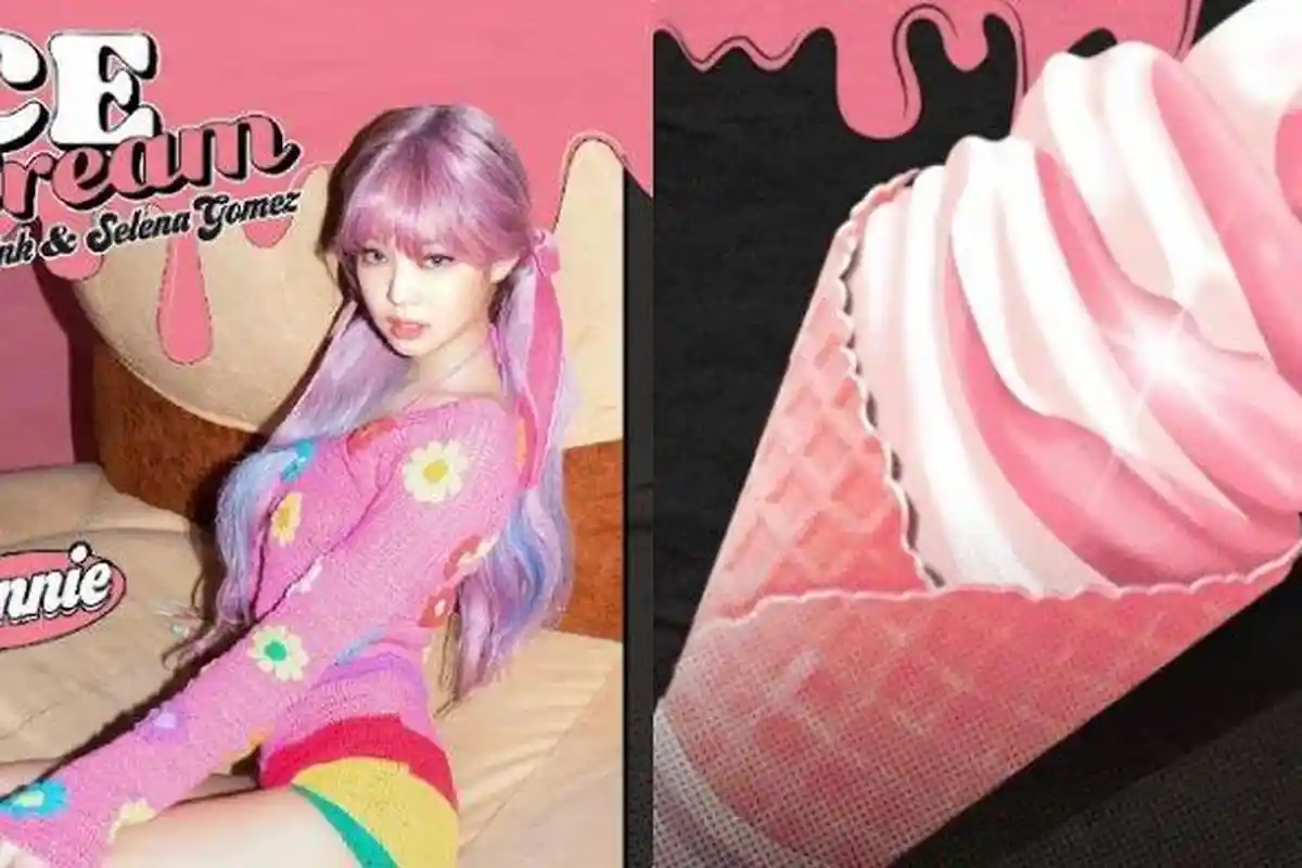 BLINK! BLACKPINK Rilis Poster Teaser Jennie Ice Cream ft Selena Gomez, Cantik Seperti Barbie