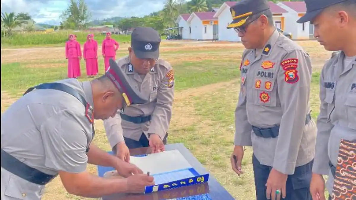 Iptu Umar Fataruba Dikukuhkan sebagai Kasat Samapta Polres Taliabu