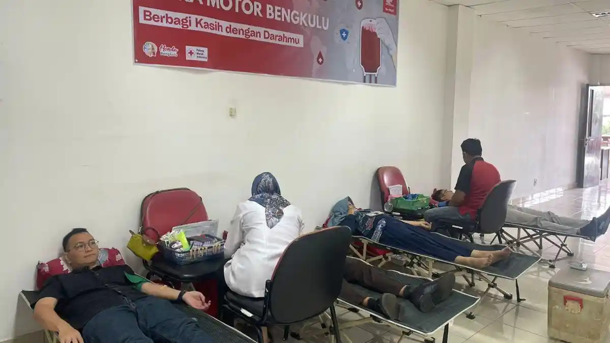 Aksi Rutin Donor Darah Astra Motor Bengkulu, Bantu Kebutuhan Pasokan Darah