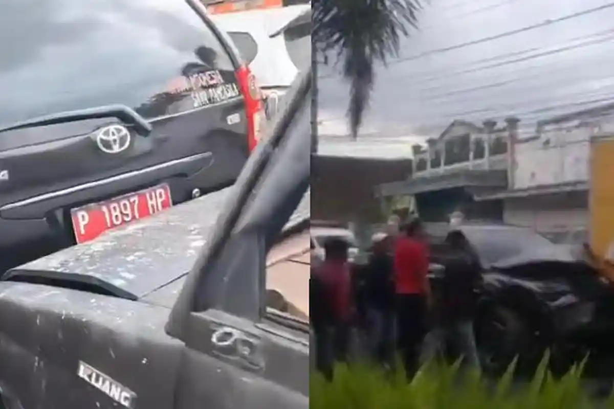 Mobil Plat Merah Terlibat Kecelakaan Beruntun di Jember, Kelalaian Pengendara Fortuner Jadi Pemicu