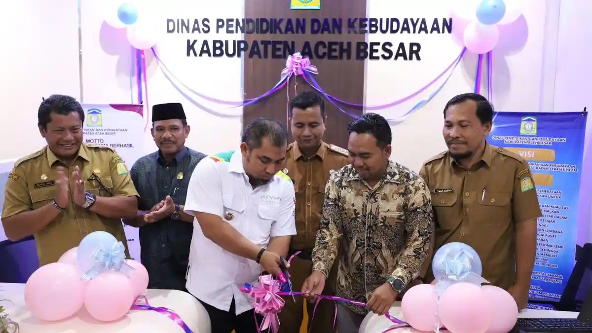 Pj Bupati Luncurkan Counter Disdikbud di MPP Lambaro