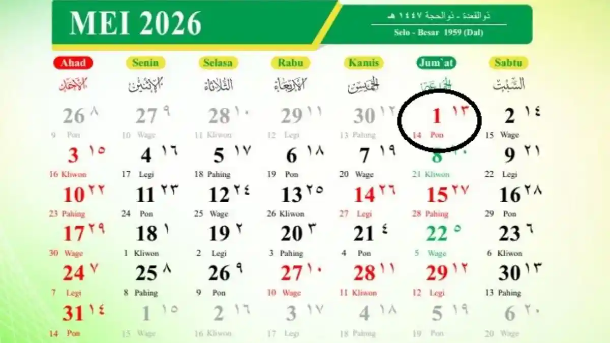 Tanggal 1 Mei 2026 Memperingati Hari Apa? Ada Hari Buruh 