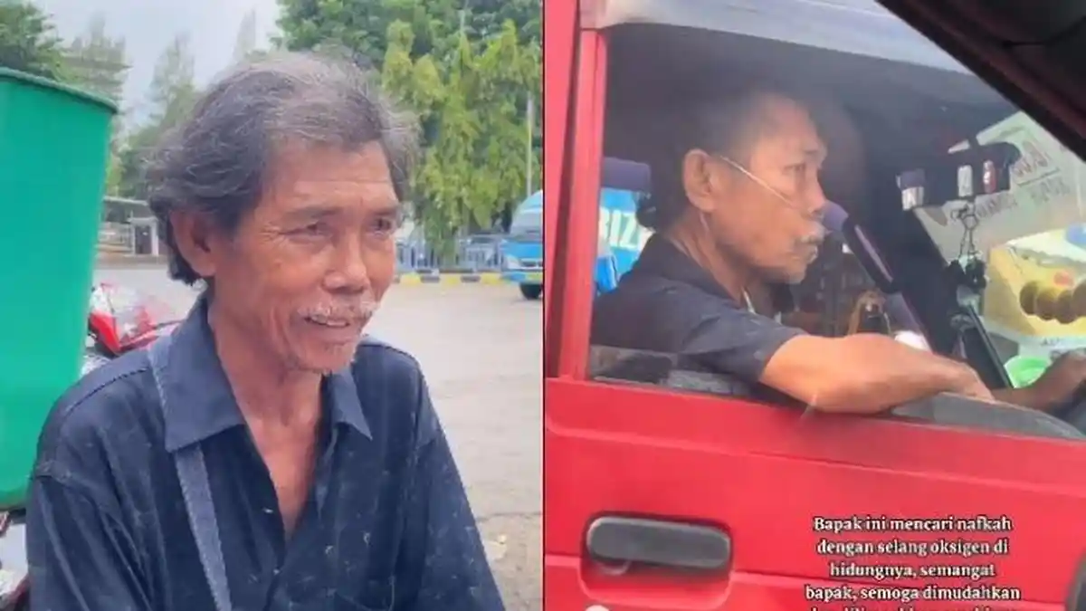 Sopir Angkot Berselang Oksigen demi Bertahan Hidup dengan Istri, 'Saya Sudah Capek'