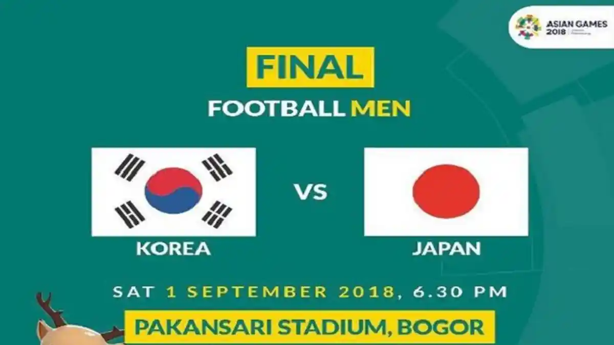 Segera Berlangsung, Live Streaming Final Korea Selatan Vs Jepang di SCTV pukul 18.30 WIB