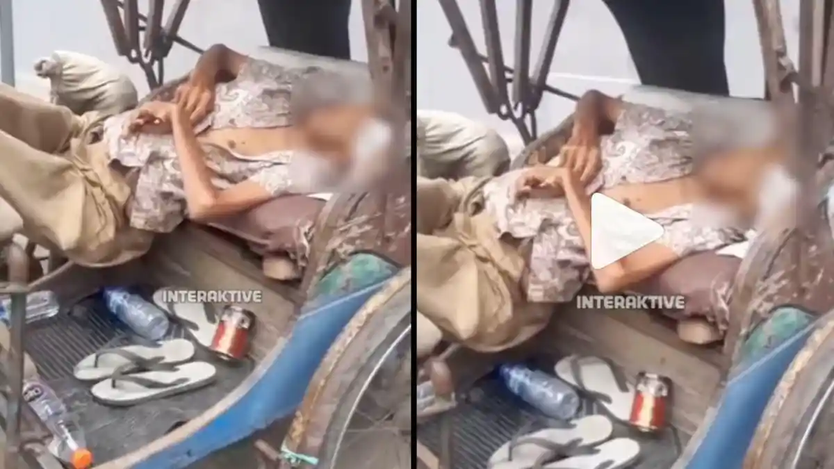 Beredar Video Tukang Becak Meninggal di Atas Becaknya Diduga Kelaparan Kondisi Tubuhnya Jadi Sorotan