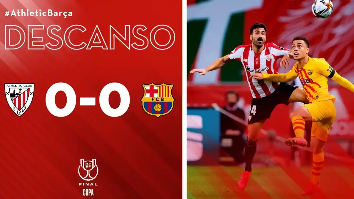 Babak Pertama Athletic Club vs Barcelona 0-0, Penguasaan Bola Barca 89 Persen Tapi Nihil Gol