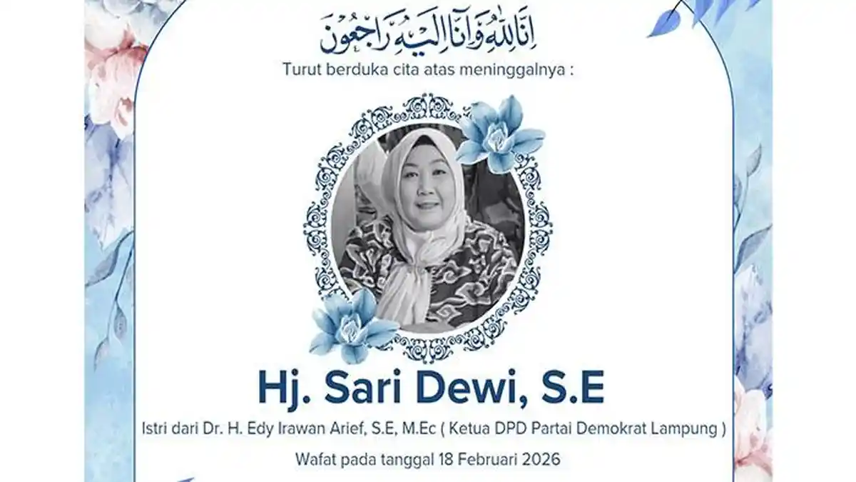 Kabar Duka, Istri Ketua DPD Demokrat Lampung Tutup Usia