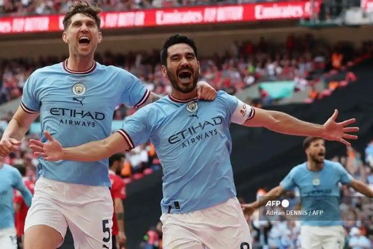 Penyerang Manchester City, Ilkay Gundogan Cetak Sejarah dalam Final Piala FA vs Manchester United