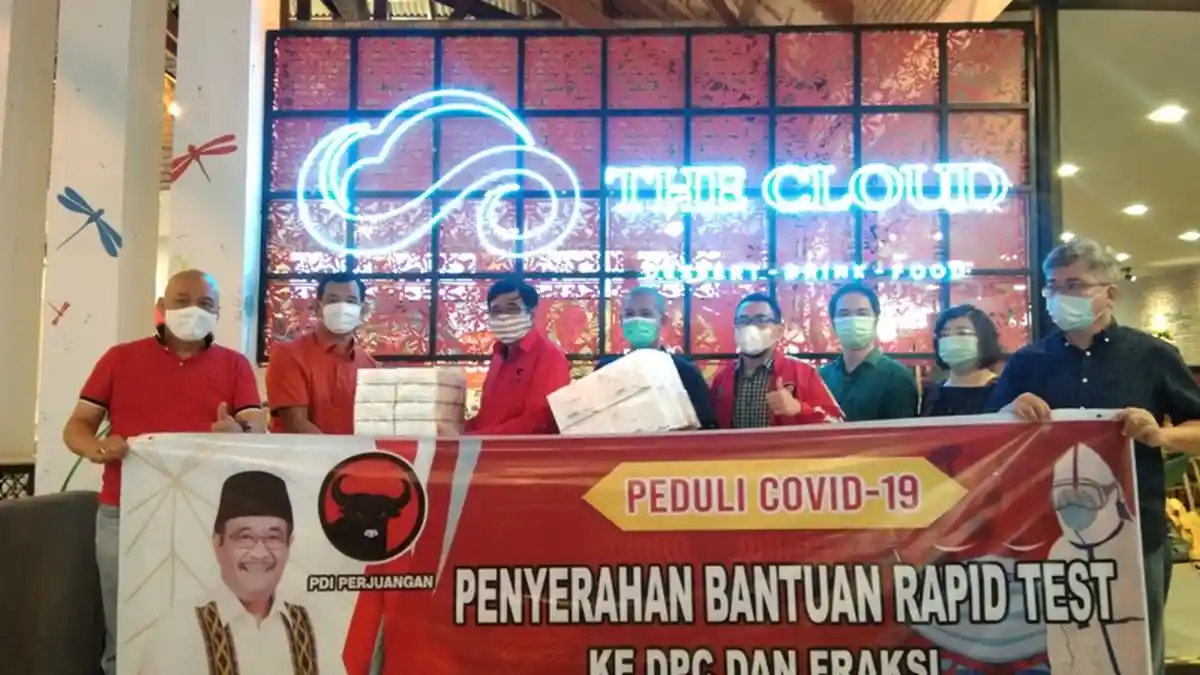 DPD PDI Perjuangan Salurkan 8.500 Rapid Test Gratis di Wilayah Zona Merah