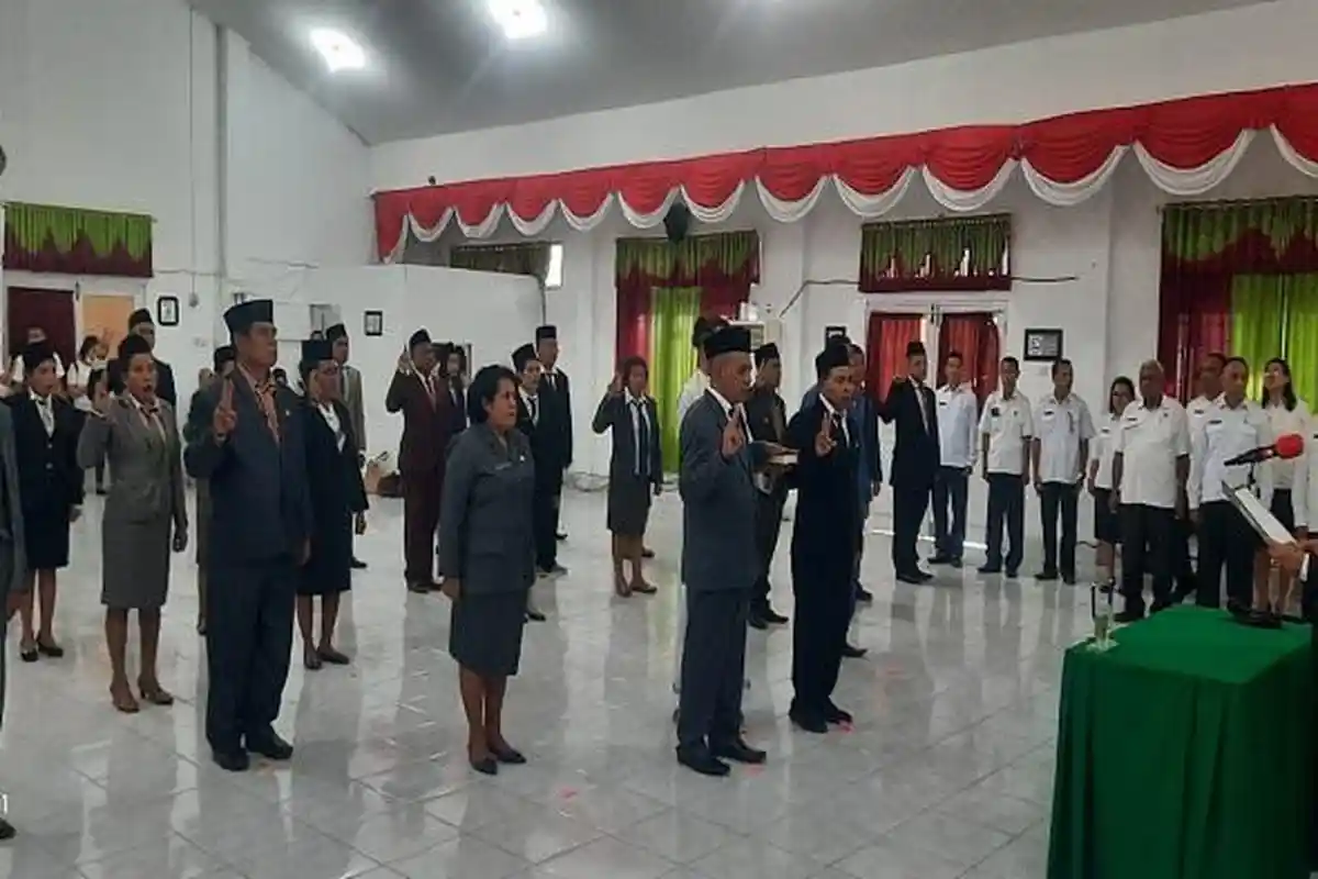 Bupati Simon Nahak Lantik Pejabat Administrator dan Pejabat Tinggi Pratama Kabupaten Malaka