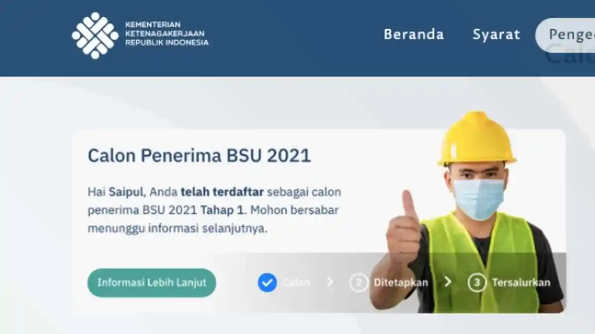 INI TANDA BLT Cair! Cek BSU Via Login Akun di https://sso.bpjsketenagakerjaan.go.id & kemnaker.go.id