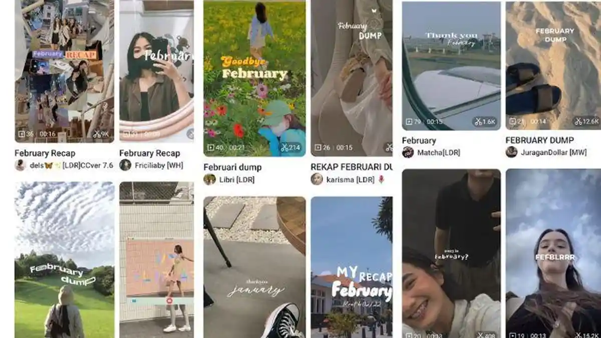 15 Link Template CapCut February Dump yang Viral, Tunjukkan Momen Terbaik dan Bagikan ke IG