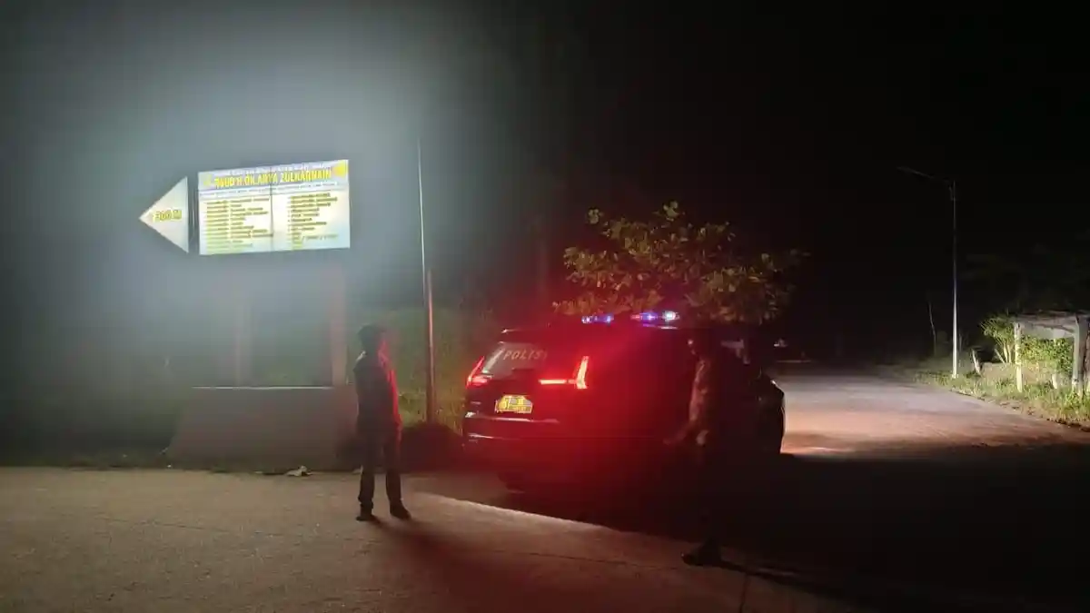 Polsek Lima Puluh Batubara Patroli Mobile, Cegah Tawuran dan Balap Liar di Malam Minggu
