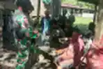 Satgas Kodim Yalimo Yonif RK 751/VJS Temui Tokoh Pemuda Dan Warga