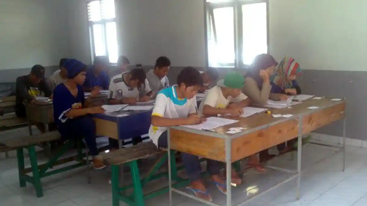 Lapas Cerucuk Tanjungpandan Gelar Ujian Nasional Perdana