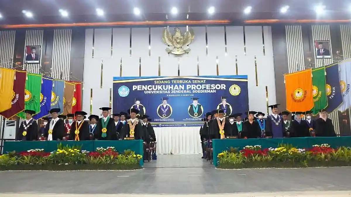UNSOED Purwokerto Kukuhkan 4 Profesor, Ini Daftar Namanya