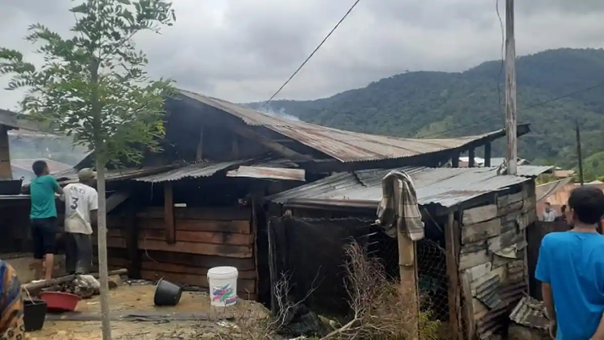 Rumah Warga Blang Temung Terbakar Saat Ditinggal Pemiliknya